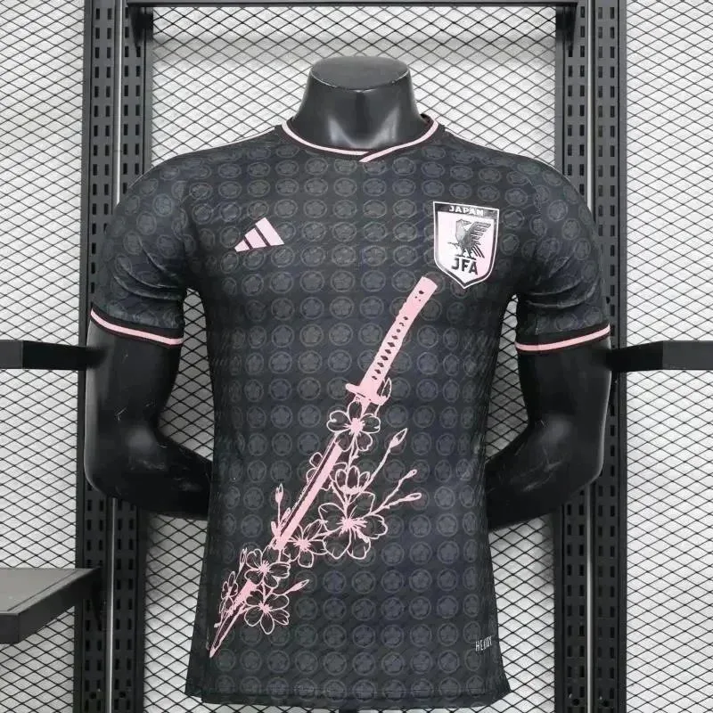Adidas Adidas Japan Special Edition Jersey Black/Pink Soccer Shirt Black - 1