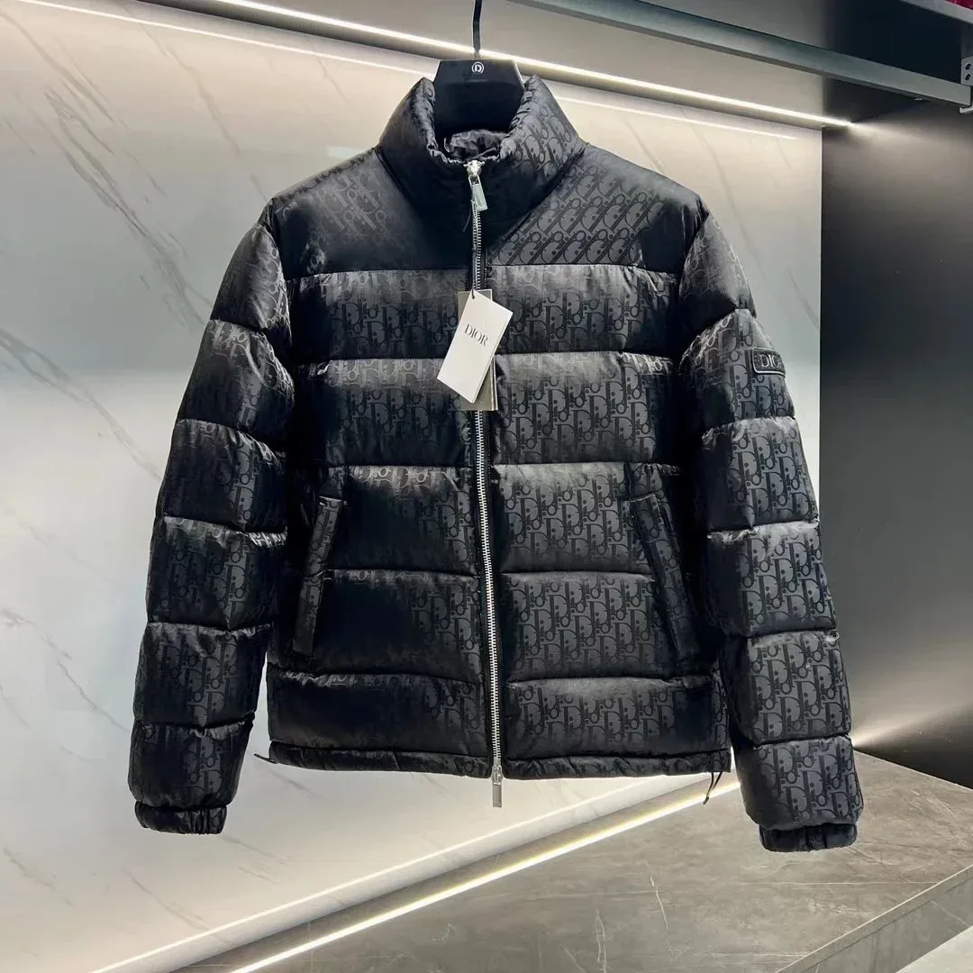 Dior Dior Dior Oblique Black Puffer Jacket Black - 1