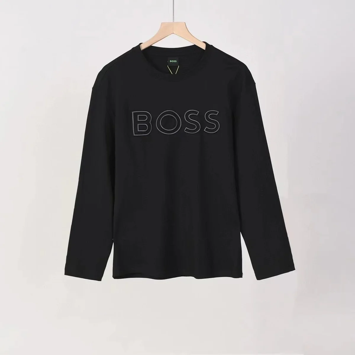 Hugo Boss Hugo Boss BOSS Logo Black Long Sleeve T-Shirt Black - 1