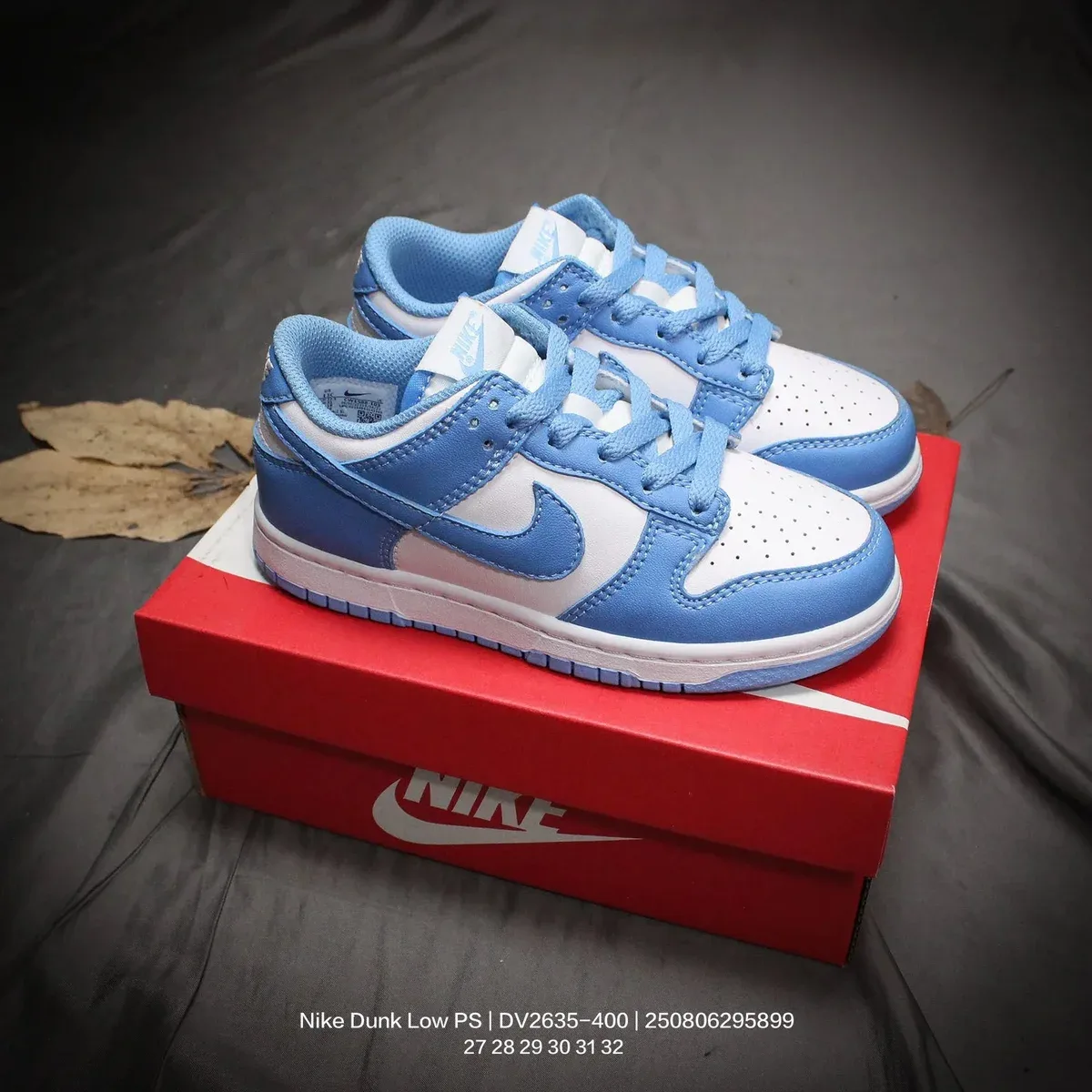 Nike Nike Dunk Low University Blue/White Kids Sneakers Blue