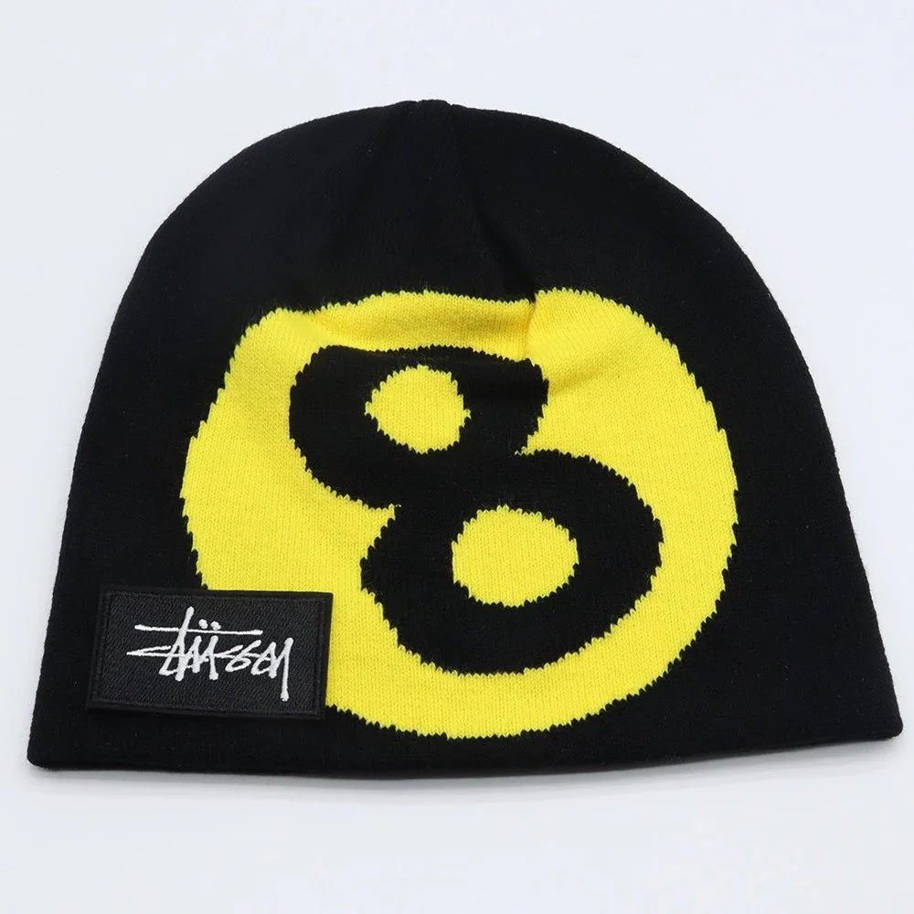 Stussy Stussy Stussy Black/Yellow Beanie Black