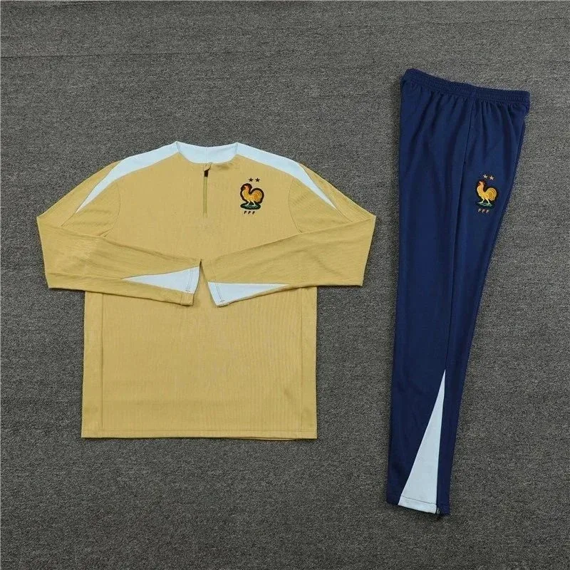 Other France Football Training Set Yellow/Navy Tracksuit Yellow - 1