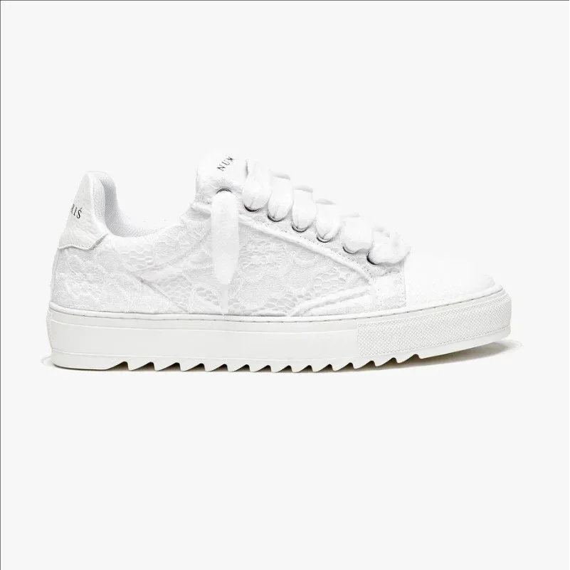 Other White Veil Lace Sneakers White - 1