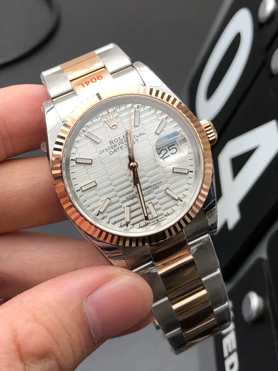 Rolex Rolex Datejust Two-Tone Oyster Perpetual Watch Multicolor