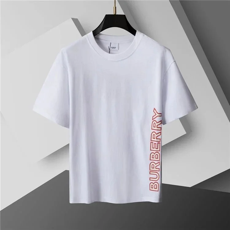Burberry Burberry White Vertical Logo Print T-Shirt White