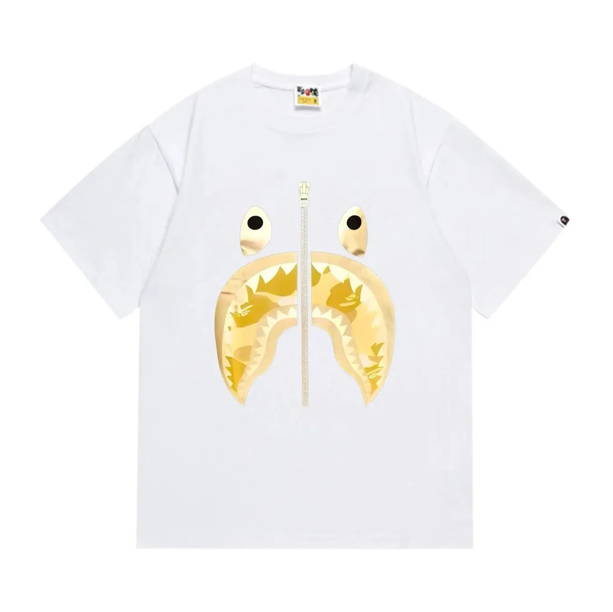 A Bathing Ape A Bathing Ape BAPE STA White Shark Mouth T-Shirt White - 1