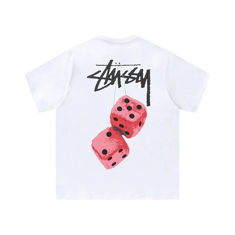 Stussy Stussy Dice Print White T-Shirt White - 1