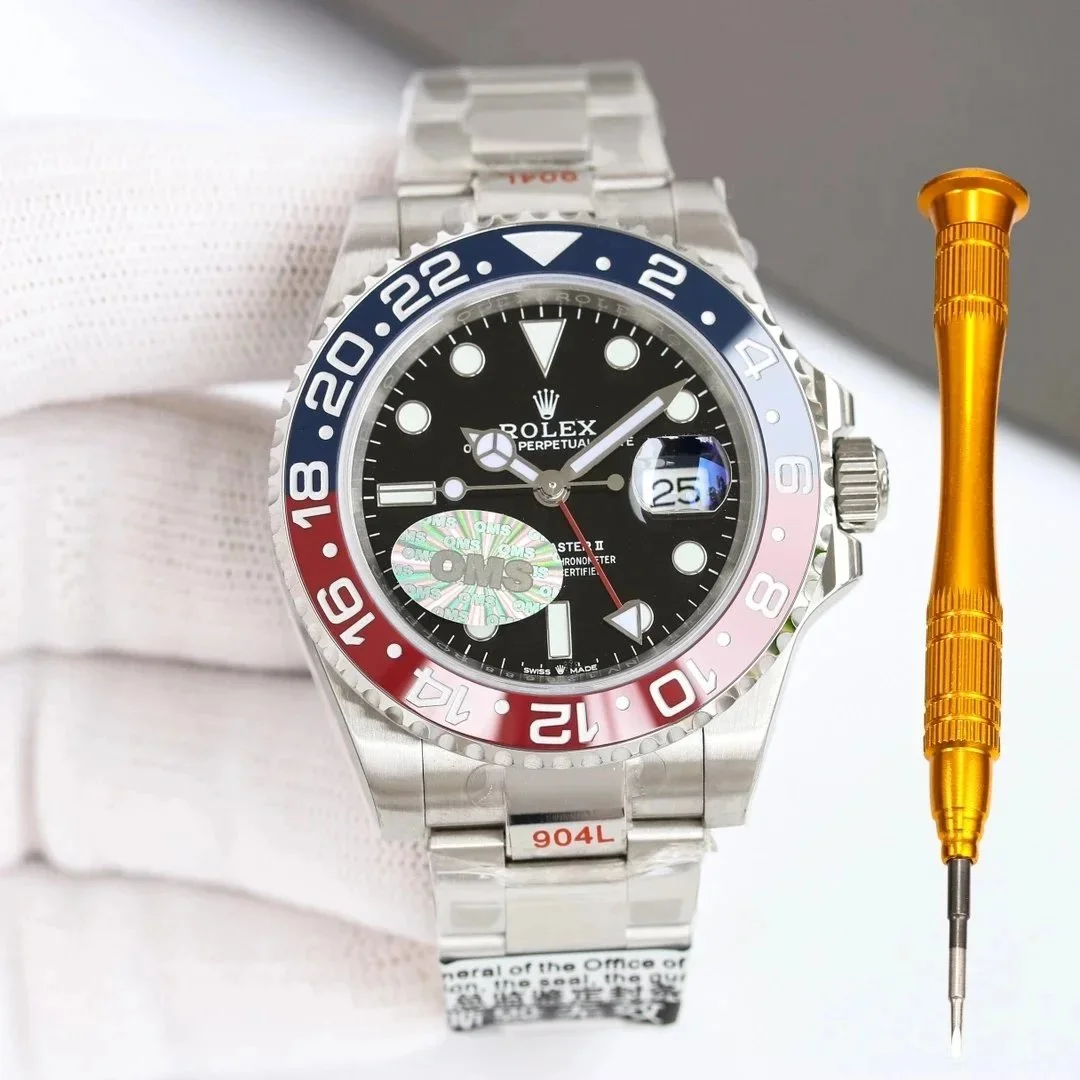 Rolex Rolex GMT-Master II Pepsi Bezel Watch Black