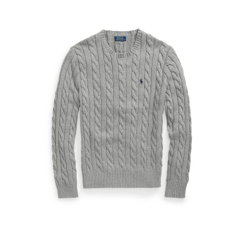 Polo Ralph Lauren Polo Ralph Lauren Cable Knit Sweater Grey Men Grey - 1
