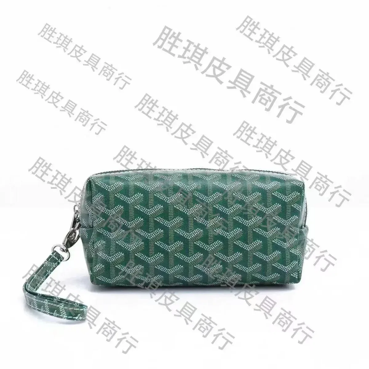 Goyard Monogram Small Pouch Green