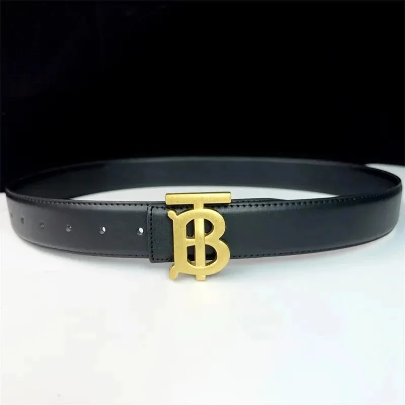 Burberry Burberry TB Monogram Black/Gold Belt Black