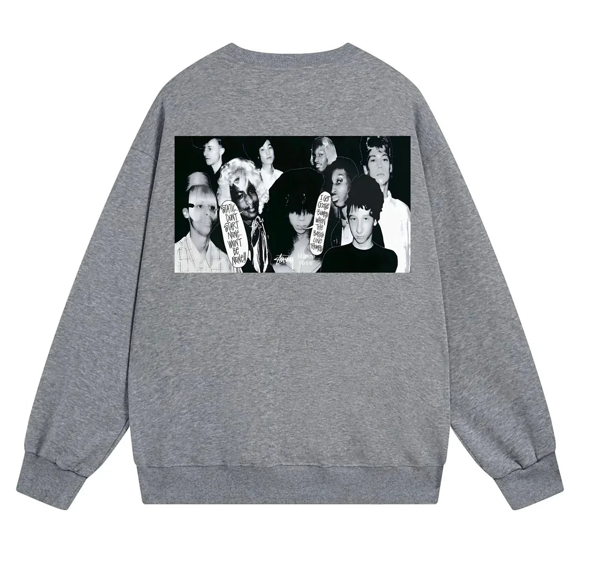 Stussy Stussy Stüssy Graphic Sweatshirt Grey Grey - 1
