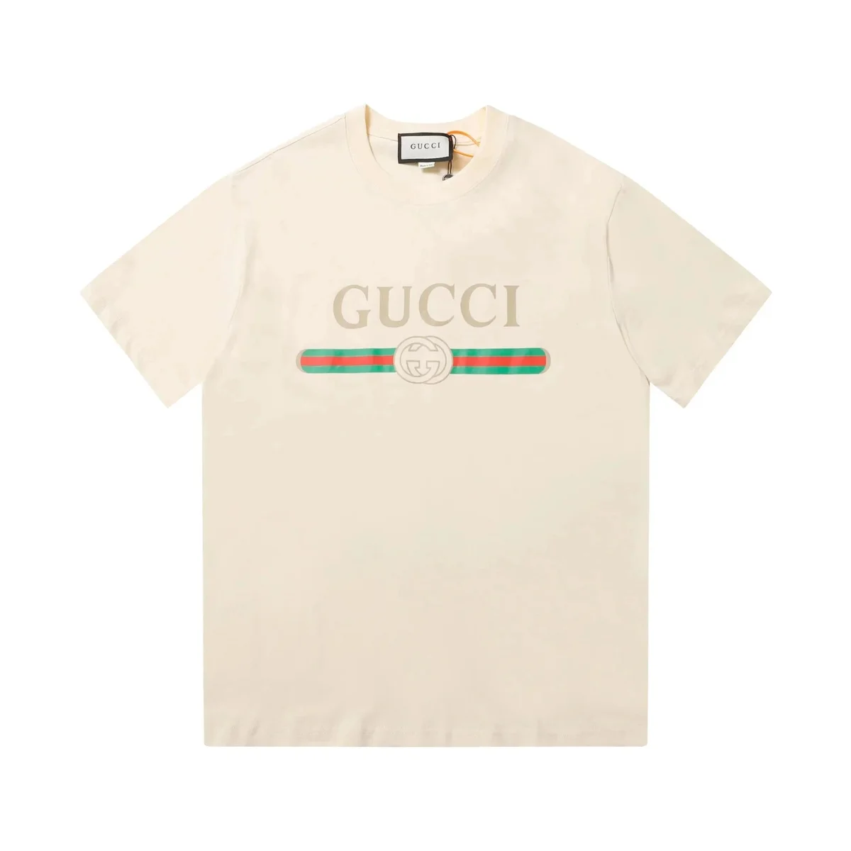 Gucci Gucci Web Stripe Cream T-Shirt Cream