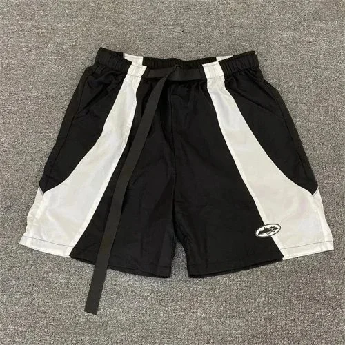 Other Black & White Striped Shorts XJ-19 Black - 1