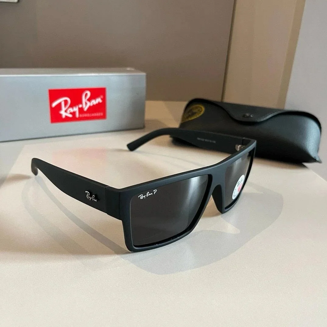 Ray-Ban Ray-Ban Rectangle Black Sunglasses Black - 1