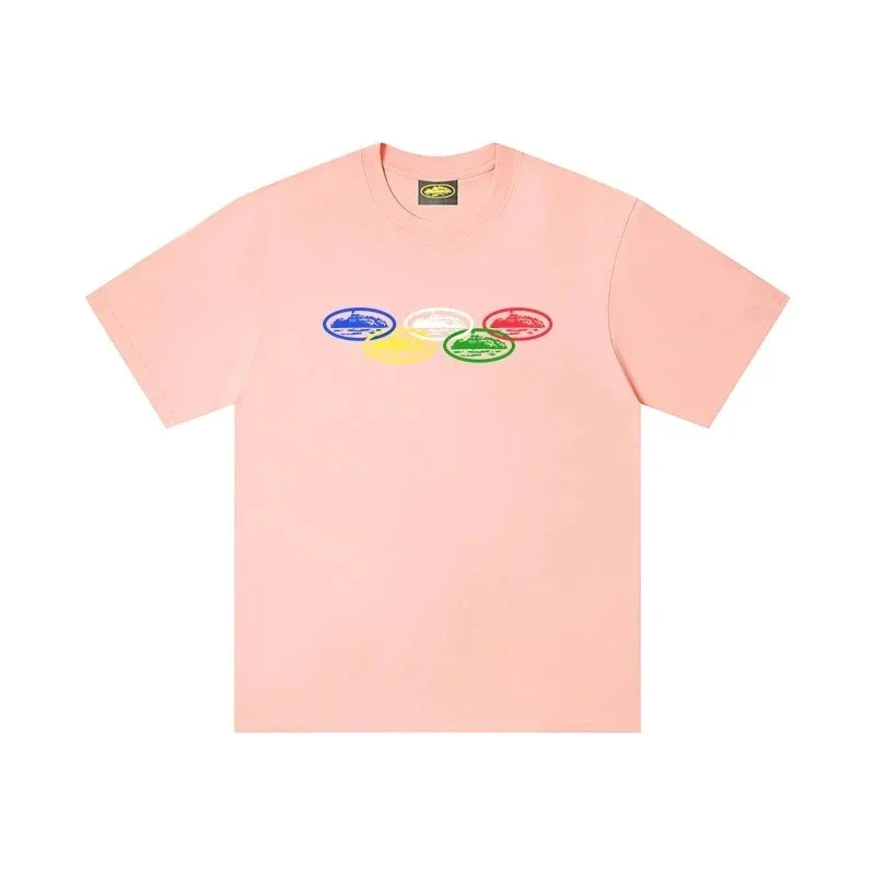 Other Pink Olympic Rings T-Shirt Casual Pink - 1
