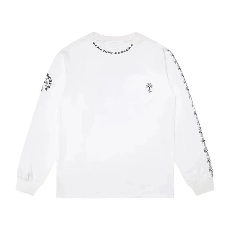 Chrome Hearts Chrome Hearts CH Cross White Long Sleeve T-Shirt White