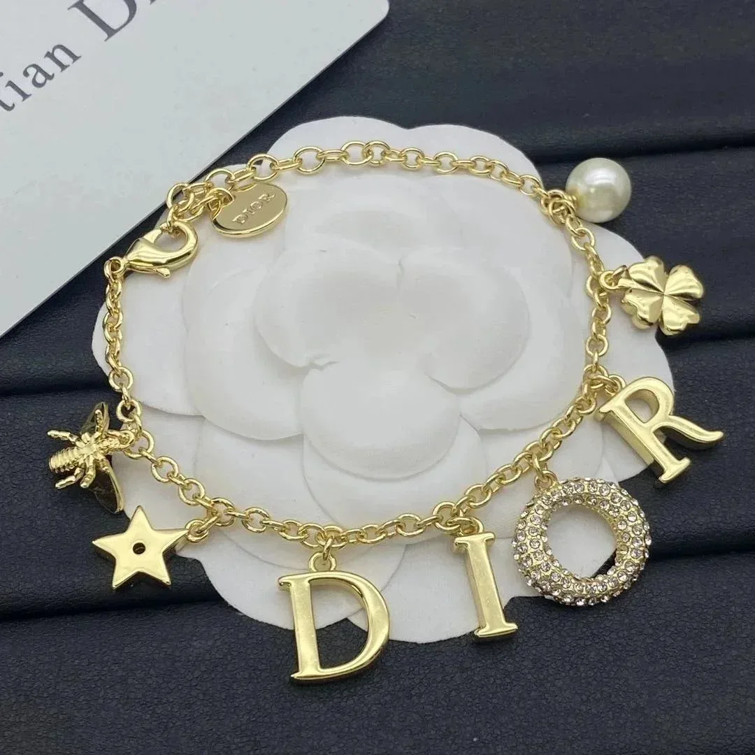 Dior Dior Gold Charm Bracelet Gold