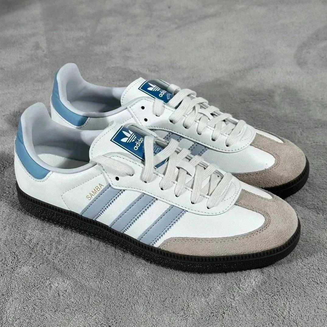 Adidas Adidas Samba White Blue Sneakers White - 1