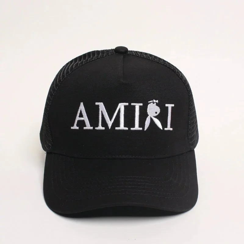 Amiri Amiri Black AMIRI Logo Trucker Cap Black - 1