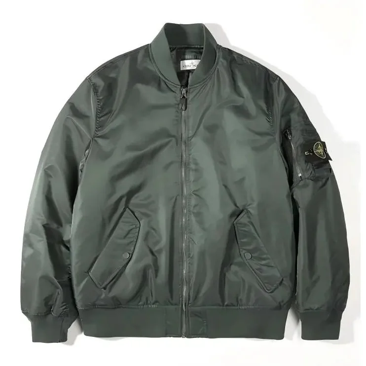 Stone Island Stone Island 68-15 Olive Bomber Jacket Multicolor