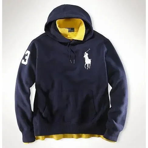Polo Ralph Lauren Polo Ralph Lauren Big Pony Hoodie Navy/Yellow Navy - 1