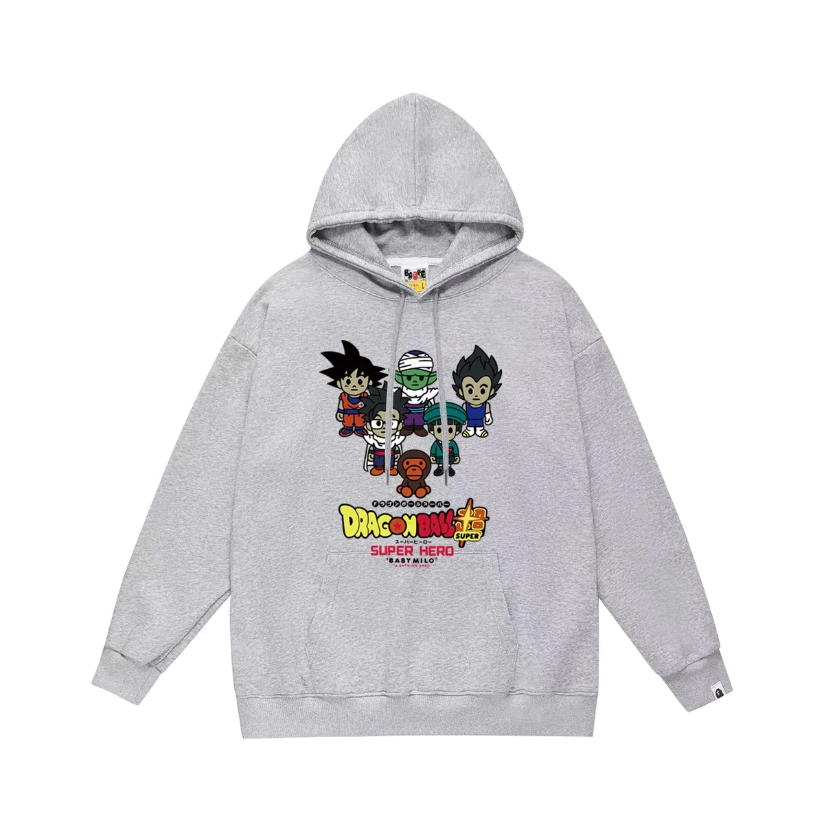 A Bathing Ape A Bathing Ape BAPE STA Dragon Ball Super Hero Grey Hoodie Grey - 1