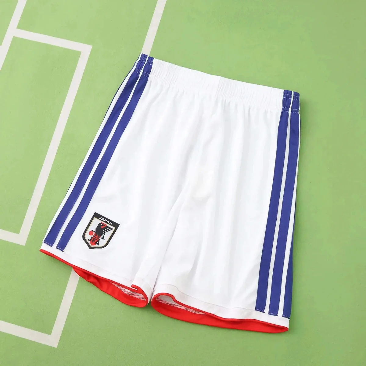 Adidas Adidas Classic Football Japan Shorts White/Blue White - 1