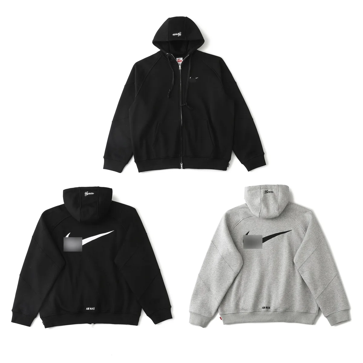 Nike Nike Air Max Zip-Up Hoodie Black Black
