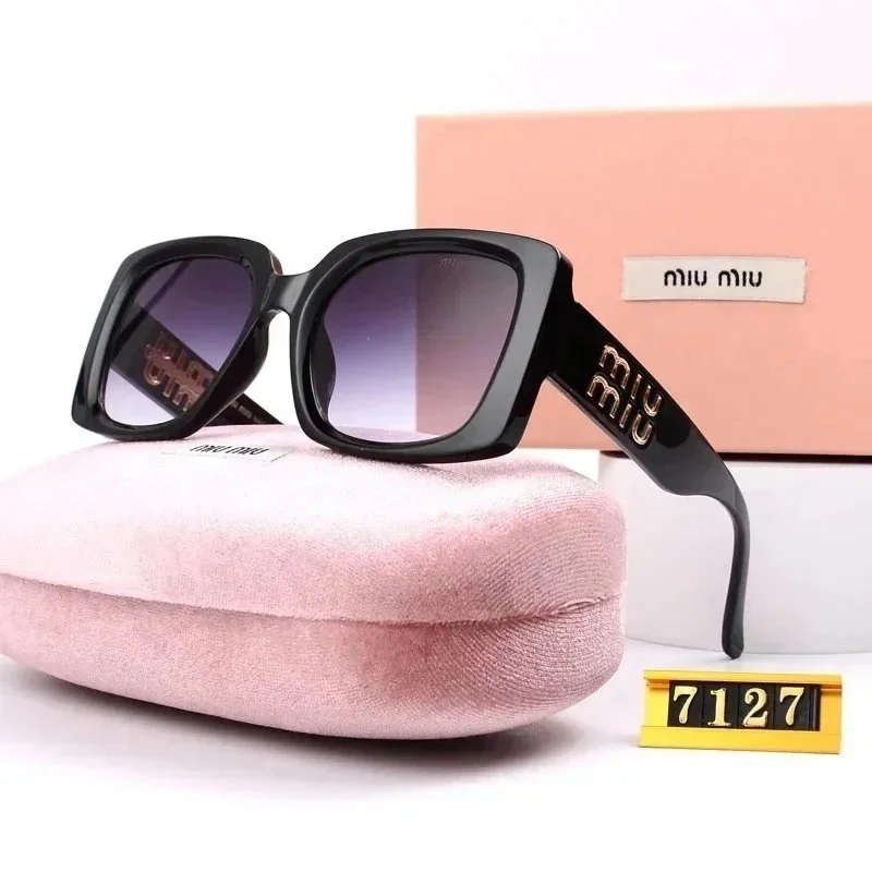 Miu Miu Miu Miu 7127 Black Gradient Sunglasses Eyewear Black - 1