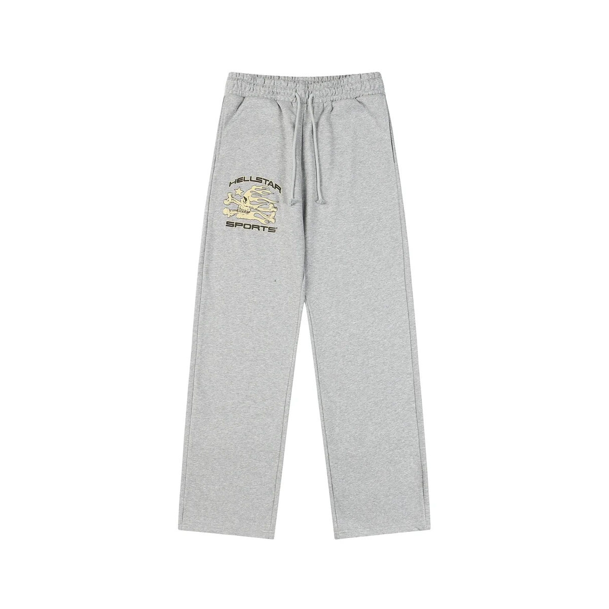 Hellstar Hellstar Grey Skull Sports Sweatpants Grey - 1