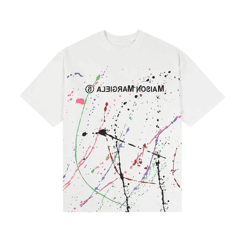 Maison Margiela Maison Margiela Paint Splatter T-Shirt White White - 1