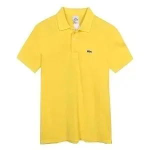 Lacoste Lacoste Yellow Crocodile Polo Shirt Yellow - 1