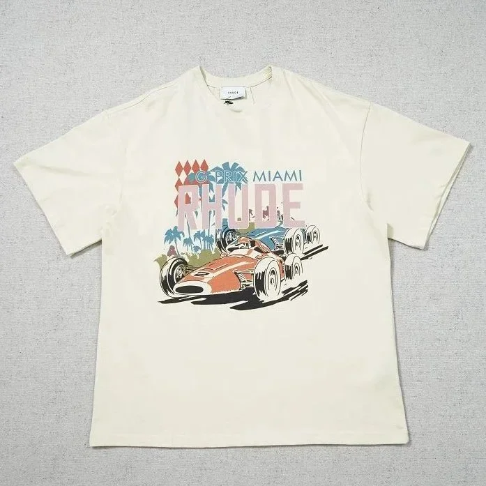 Rhude Rhude Racing Beige Graphic T-Shirt Beige - 1