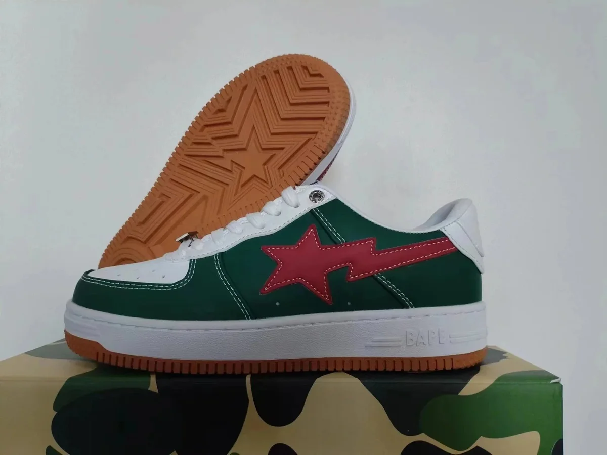 A Bathing Ape A Bathing Ape BAPE STA BT-023 Green/Red Sneakers Green - 1