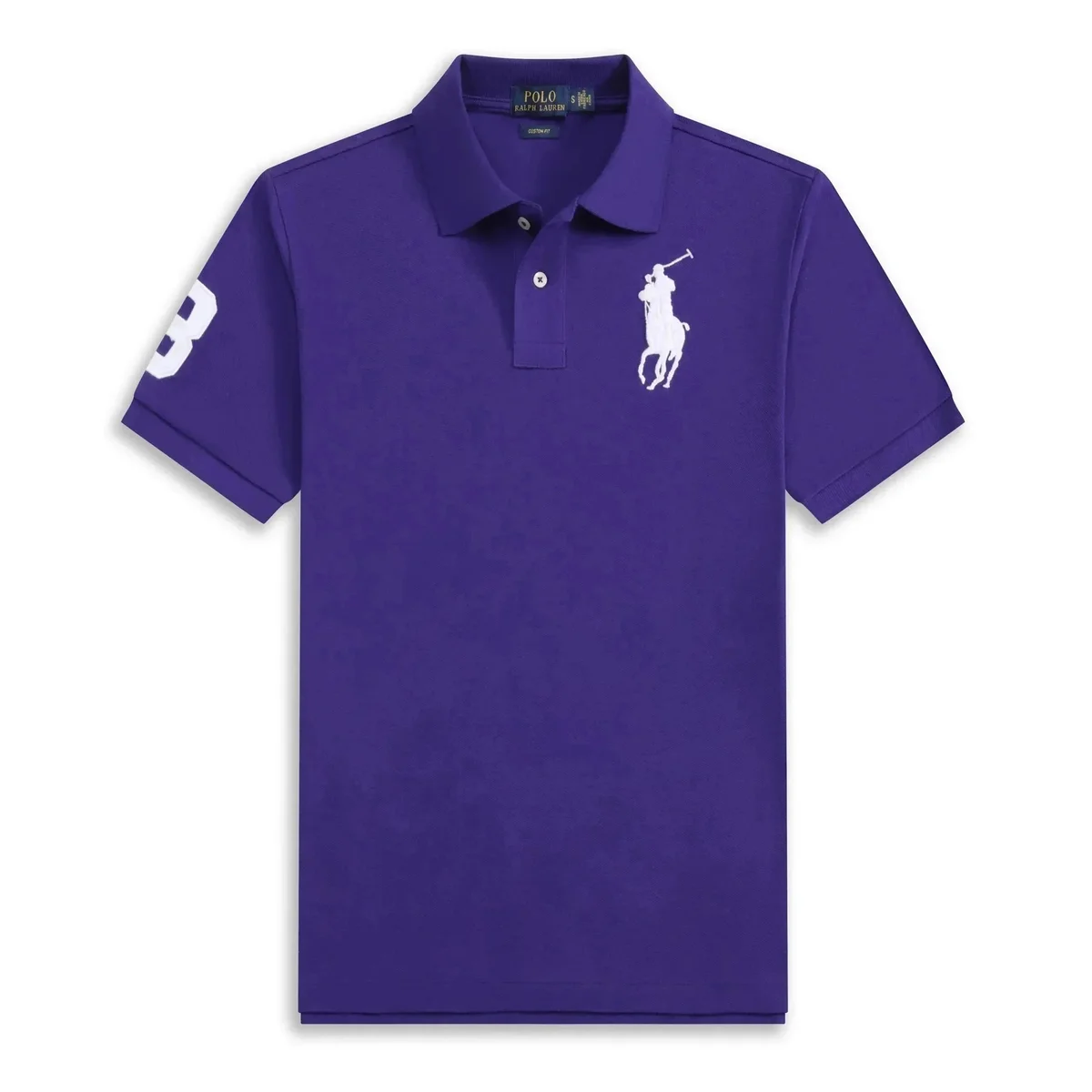 Polo Ralph Lauren Polo Ralph Lauren Purple White Polo Shirt Purple - 1