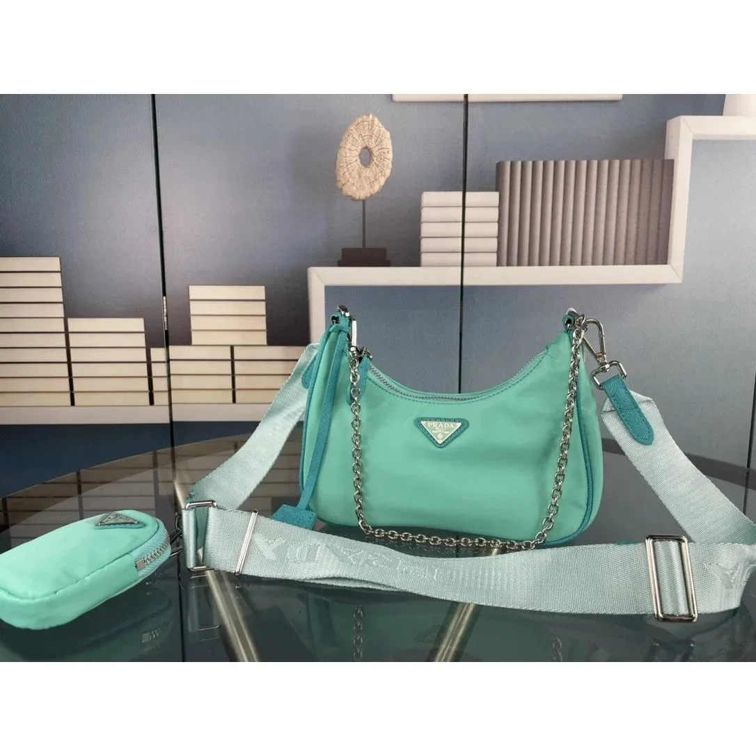 Prada Prada Re-Nylon Mint Green Crossbody Bag Green