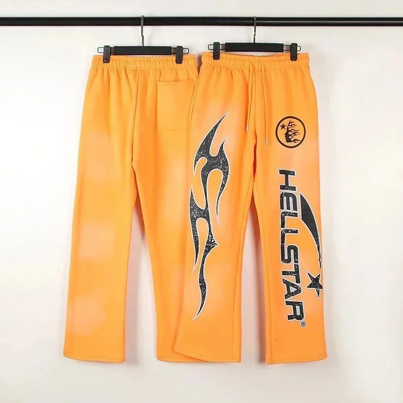 Hellstar Hellstar 1101 Yellow Sweatpants Orange - 1
