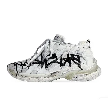 Balenciaga Balenciaga Triple S White Printed 9008 Sneakers White - 1