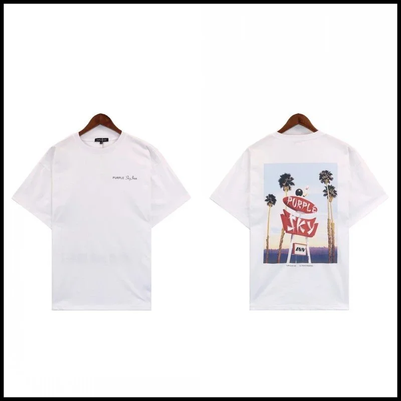 Purple Brand Purple Brand P001 White Graphic T-Shirt White - 1