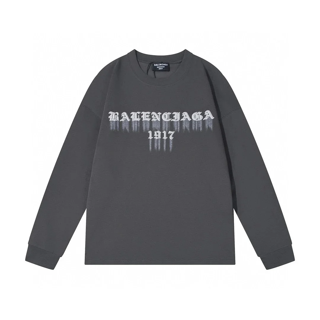 Balenciaga Balenciaga 1917 Print Sweatshirt Dark Grey Grey
