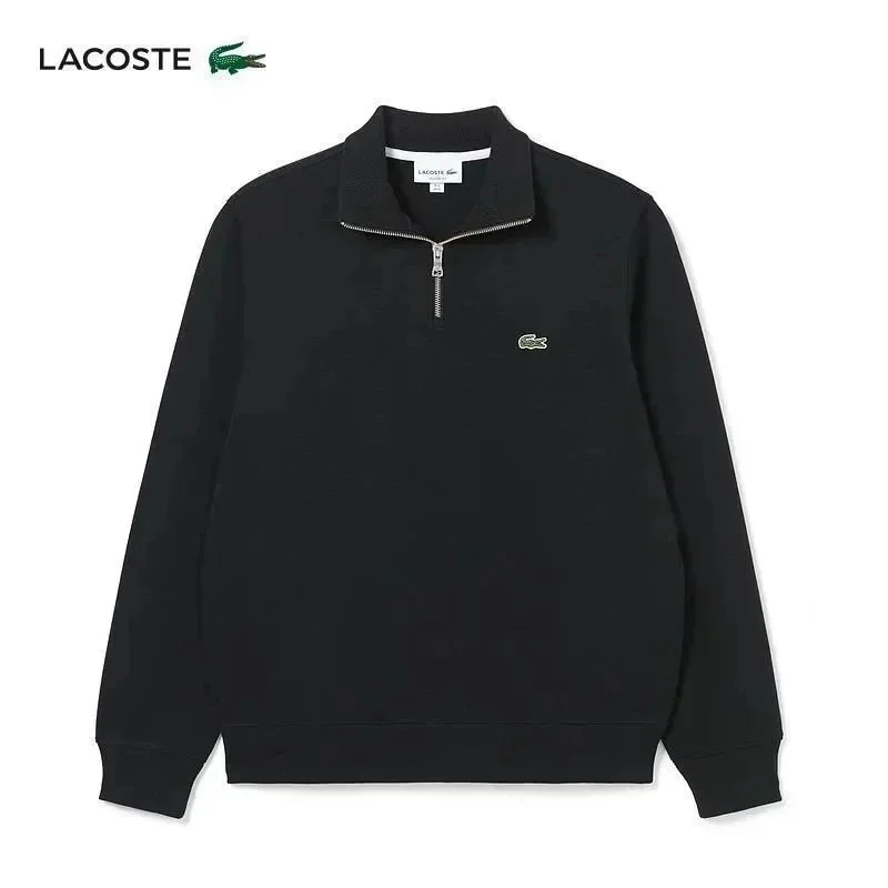 Lacoste Lacoste Black Half-Zip Sweater Black - 1