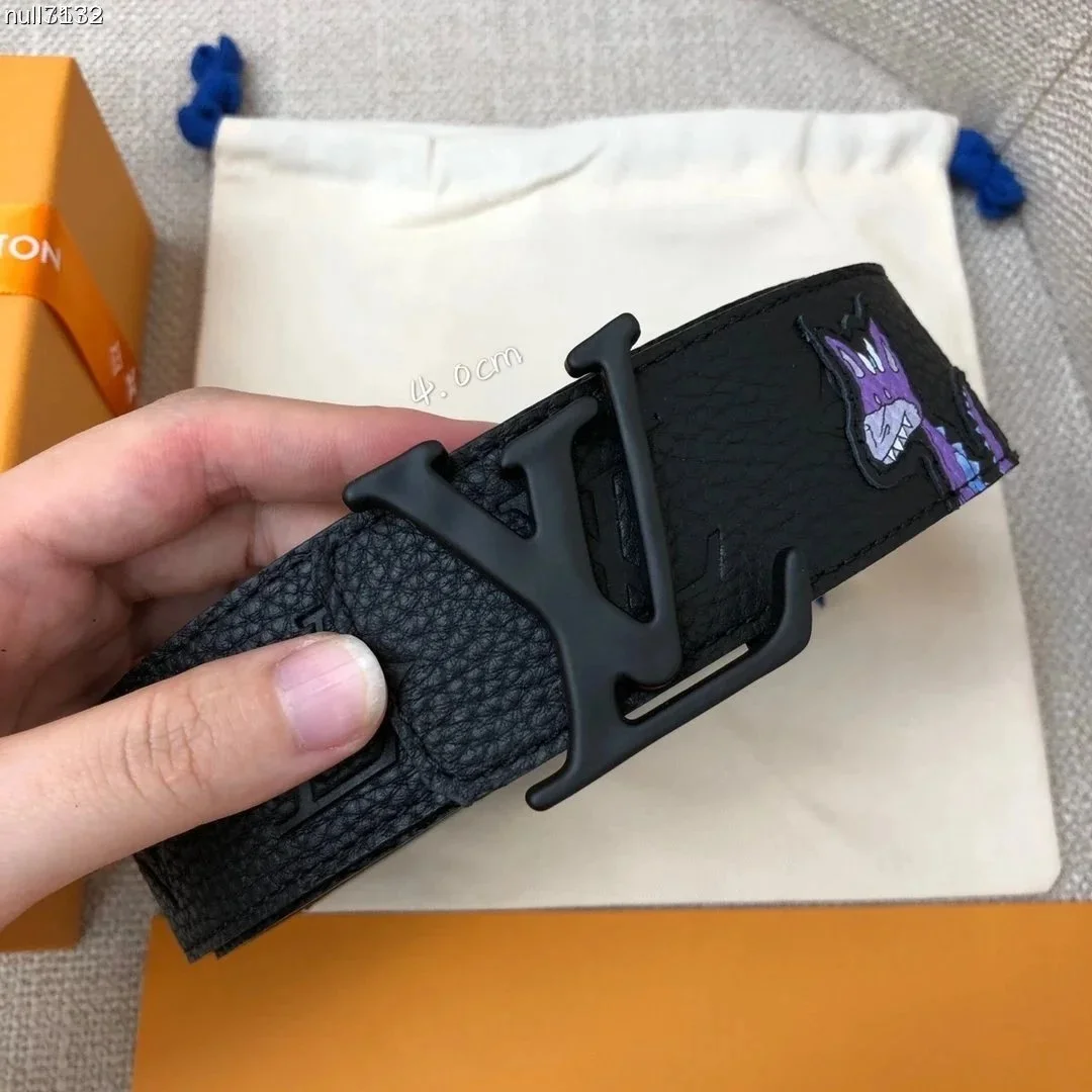 Louis Vuitton Louis Vuitton Black/Purple Kaws Belt Black