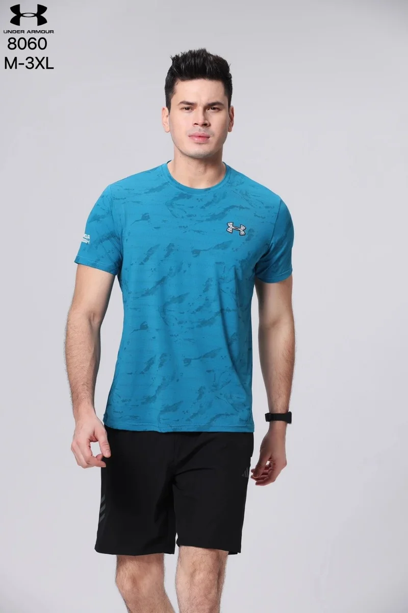 Under Armour Under Armour 8060 Blue Marble T-Shirt Men Blue - 1