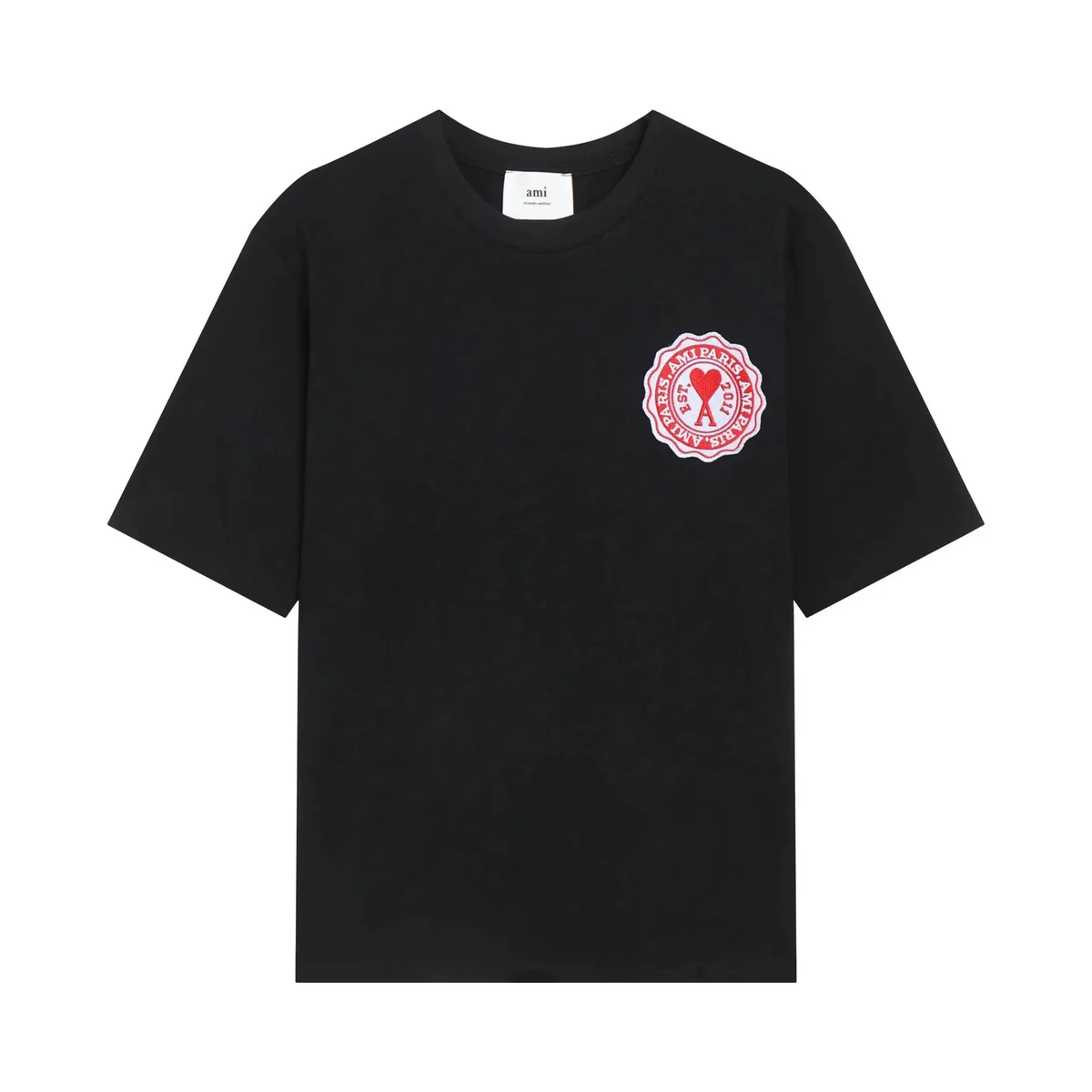 Ami Paris Ami Paris AMI Logo Black T-Shirt Black - 1