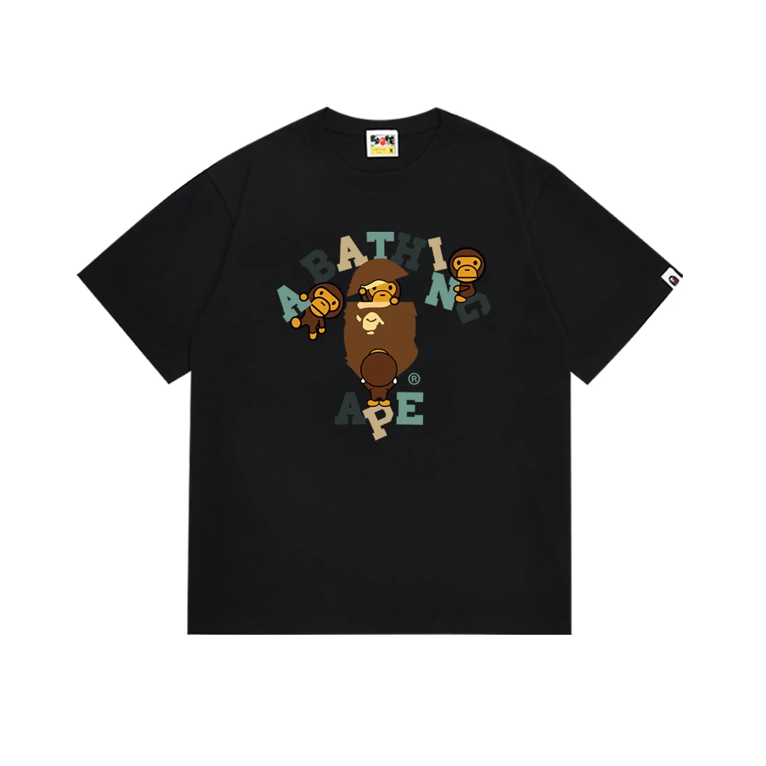 A Bathing Ape A Bathing Ape BAPE STA Black T-Shirt Black - 1