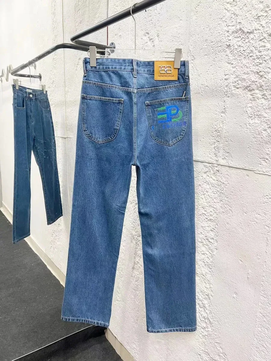 Balenciaga Balenciaga Classic Blue Straight Leg Jeans Blue