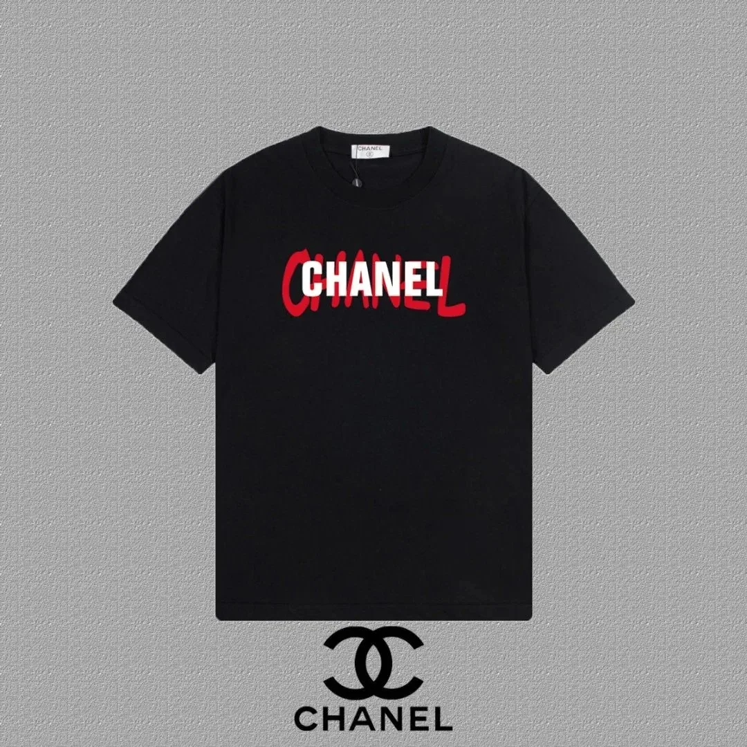 Chanel Chanel Classic Logo Black T-Shirt Black