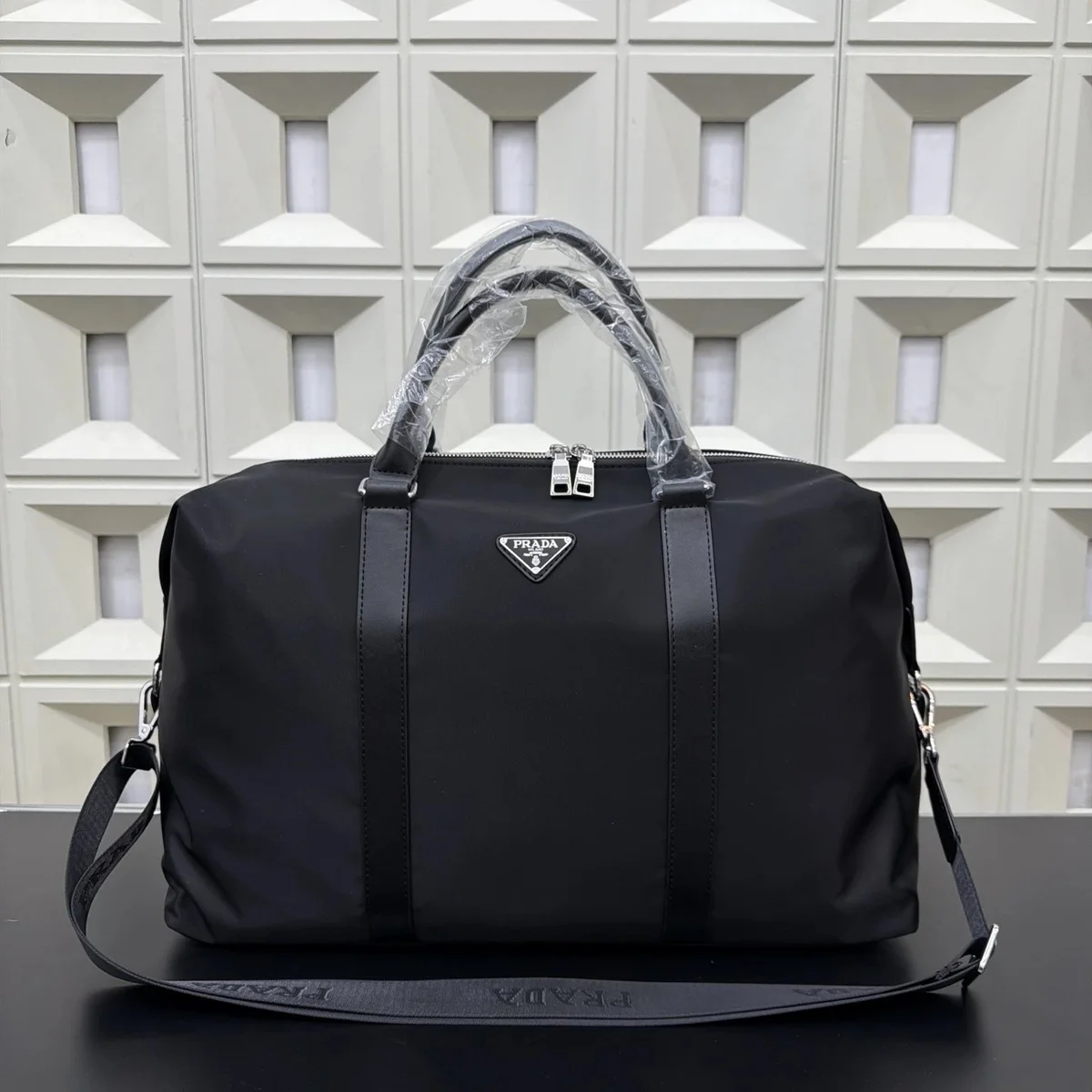 Prada Prada Black Duffle Bags 2 Travel Bag Black - 1