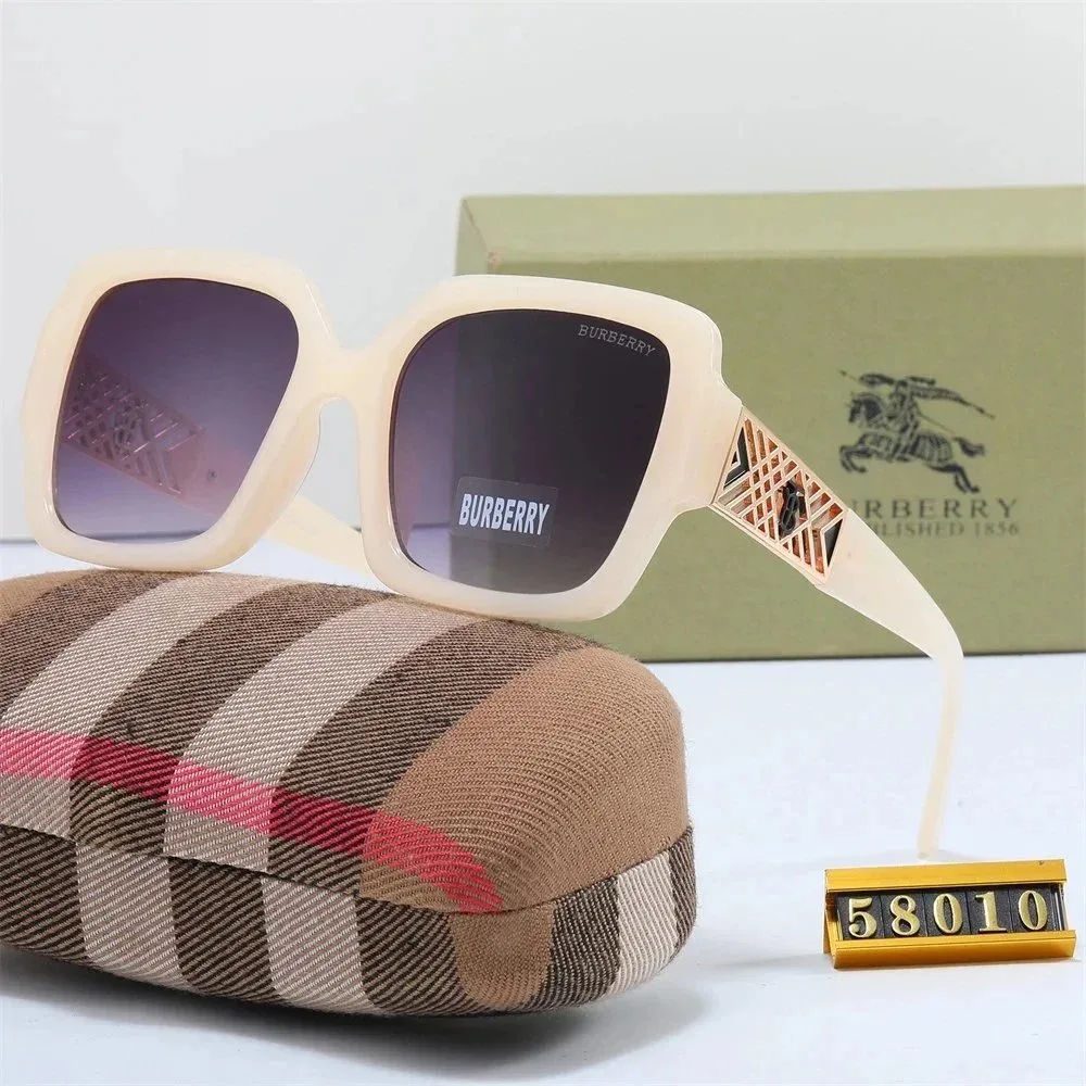 Burberry Burberry TB Monogram Classic Aviator Sunglasses Cream Cream - 1